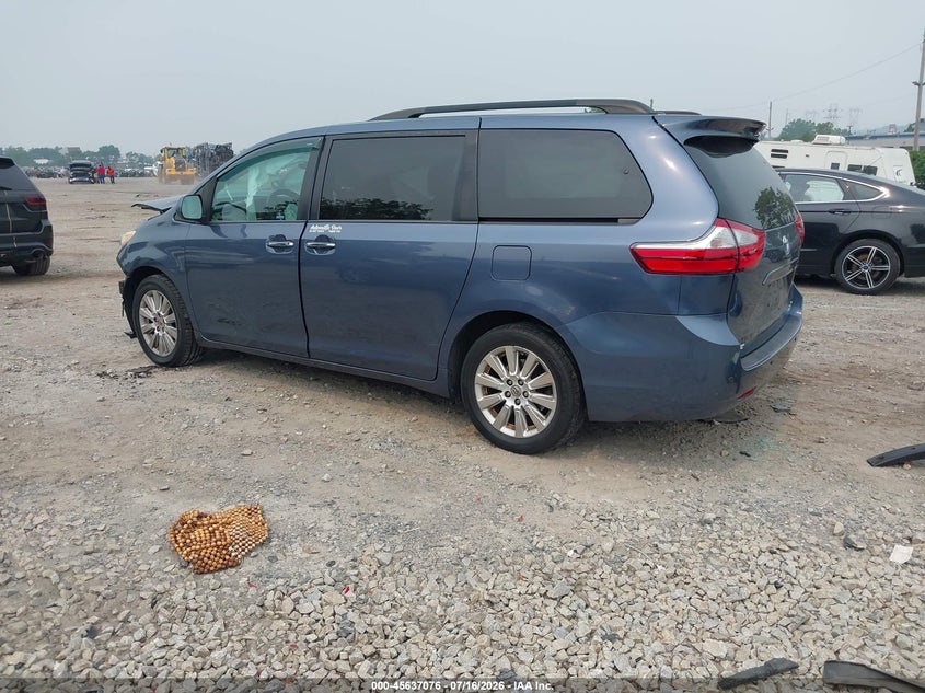 2015 Toyota Sienna VIN 5TDDK3DC0FS105337 IAAI salvage auction — FRONT END, Wait Title, sold $1,700 on 2026-08-02 (photo 3)