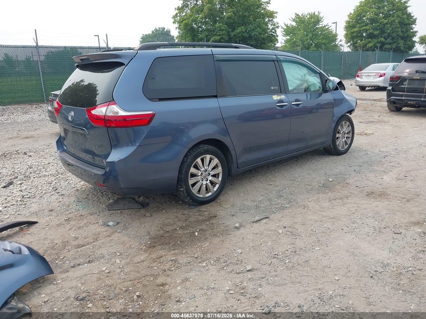 2015 Toyota Sienna VIN 5TDDK3DC0FS105337 IAAI salvage auction — FRONT END, Wait Title, sold $1,700 on 2026-08-02 (photo 4)