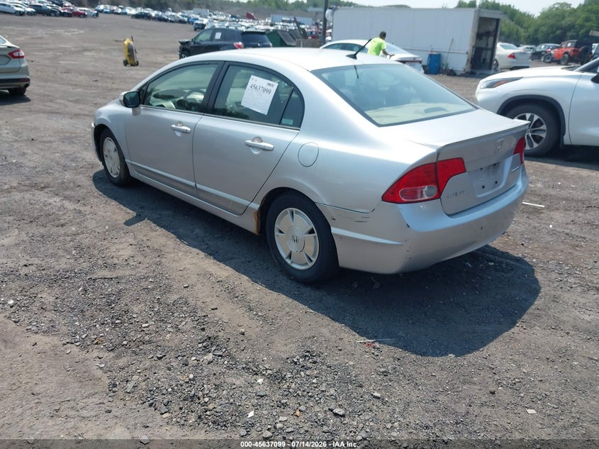 2008 Honda Civic hybrid VIN JHMFA36208S009281 IAAI salvage auction — NORMAL WEAR, Clear (Pennsylvania), sold $25 on 2026-07-21 (photo 3)