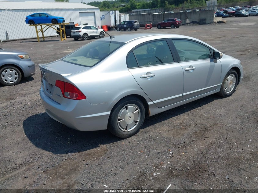 2008 Honda Civic hybrid VIN JHMFA36208S009281 IAAI salvage auction — NORMAL WEAR, Clear (Pennsylvania), sold $25 on 2026-07-21 (photo 4)