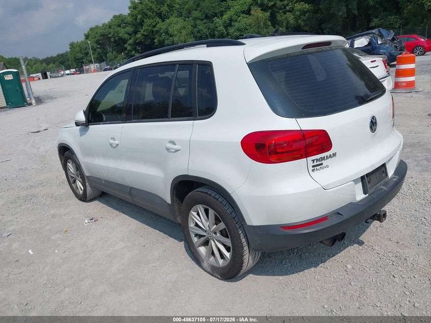 2017 Volkswagen Tiguan VIN WVGBV7AX6HK044031 IAAI salvage auction — FRONT END, Clear (Virginia), sold $1,600 on 2026-08-14 (photo 3)