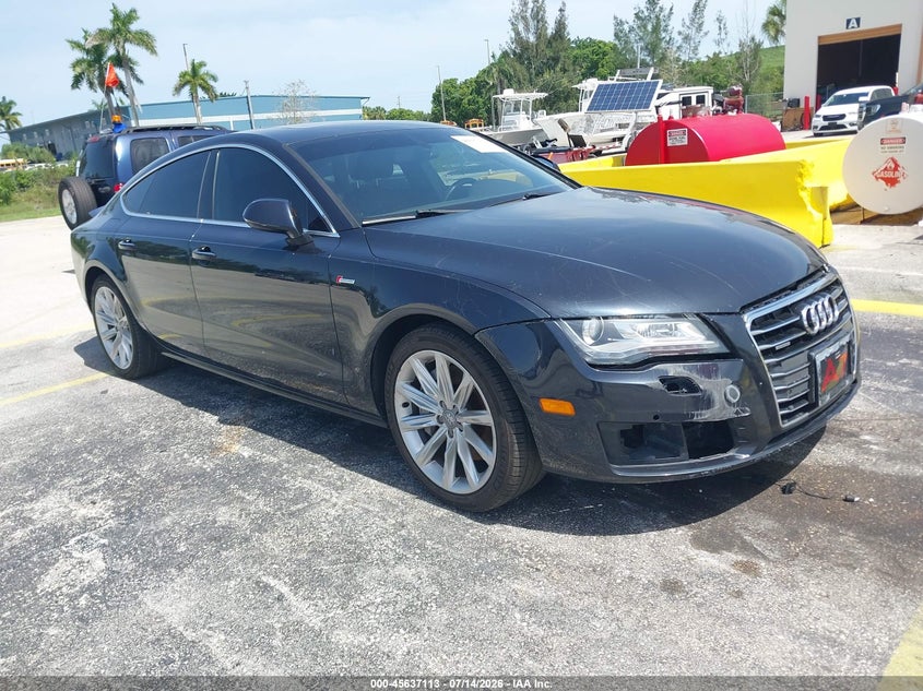 2014 Audi A7 VIN WAUWGAFC3EN095948 IAAI salvage auction — FRONT END, Salvage Title, sold $1,250 on 2026-07-30 (photo 1)