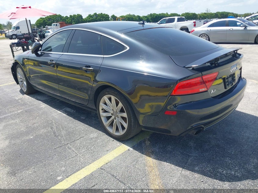 2014 Audi A7 VIN WAUWGAFC3EN095948 IAAI salvage auction — FRONT END, Salvage Title, sold $1,250 on 2026-07-30 (photo 3)