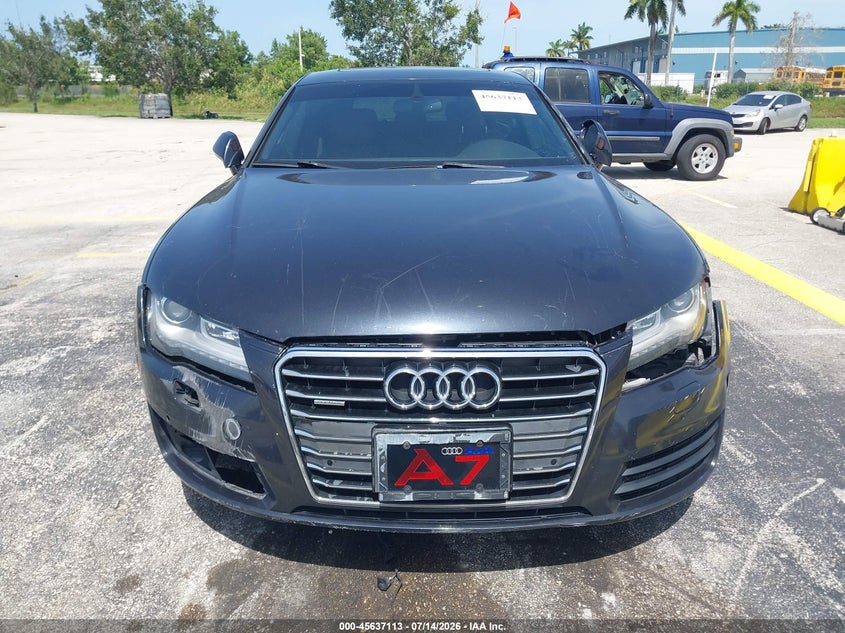 2014 Audi A7 VIN WAUWGAFC3EN095948 IAAI salvage auction — FRONT END, Salvage Title, sold $1,250 on 2026-07-30 (photo 6)