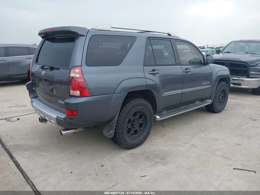 2004 Toyota 4runner VIN JTEBU17R140051466 IAAI salvage auction — NORMAL WEAR, Original (Texas), sold $2,250 on 2026-07-24 (photo 4)