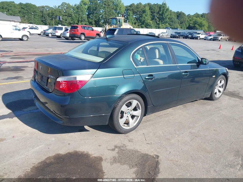 2007 BMW 5 series VIN WBANE73557CM50269 IAAI salvage auction — NORMAL WEAR, Clear (Maryland), sold $475 on 2026-07-29 (photo 4)