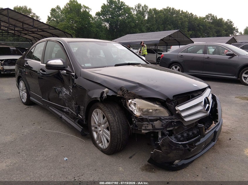 2008 Mercedes-benz C class VIN WDDGF81X18F096386 IAAI salvage auction — RIGHT FRONT, Salvage (Connecticut), sold $600 on 2026-08-06 (photo 1)