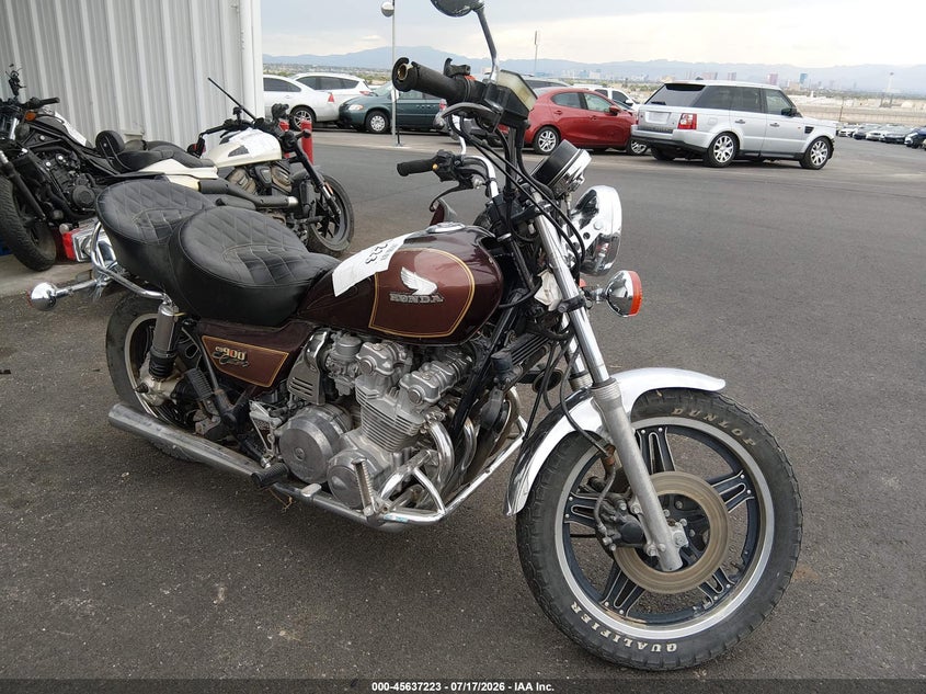 1981 Honda Cb900 VIN JH2SC0409BC103792 IAAI salvage auction — NORMAL WEAR, Clear (Utah), sold $75 on 2026-07-24 (photo 1)