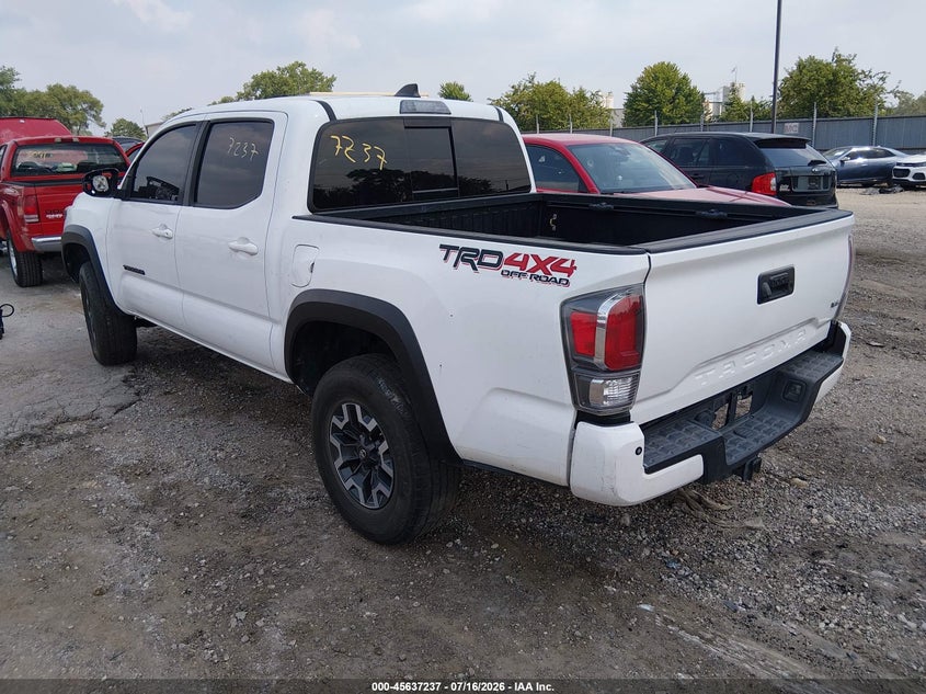 2021 Toyota Tacoma VIN 5TFCZ5AN4MX258769 IAAI salvage auction — FRONT END, Salvage (Louisiana), sold $3,650 on 2026-07-29 (photo 3)