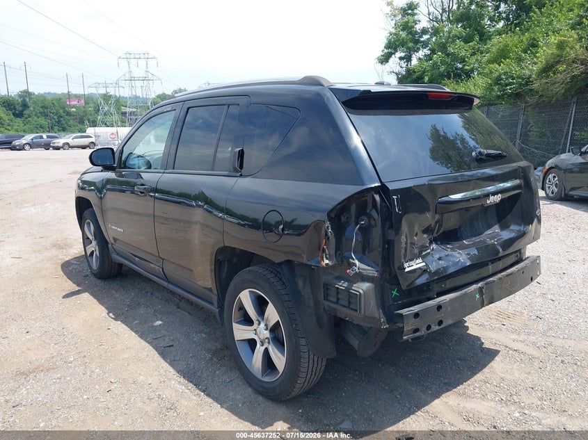 2016 Jeep Compass VIN 1C4NJCEA6GD699370 IAAI salvage auction — REAR END, Salvage Title, sold $1,100 on 2026-07-25 (photo 3)