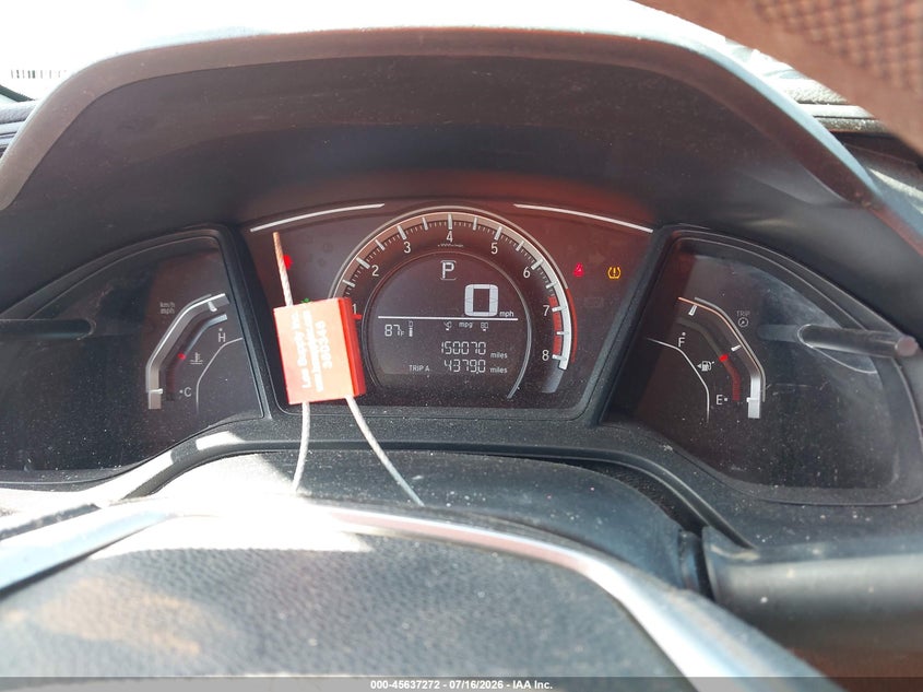 2017 Honda Civic VIN 19XFC2F55HE032512 IAAI salvage auction — LEFT SIDE, Wait Title, sold $2,300 on 2026-08-26 (photo 7)