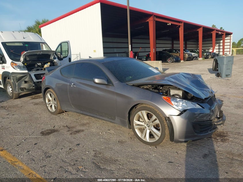 2011 Hyundai Genesis VIN KMHHT6KD6BU056867 IAAI salvage auction — FRONT END, Rebuildable (Florida), sold $600 on 2026-08-31 (photo 1)
