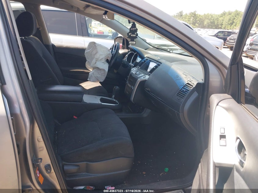 2009 Nissan Murano VIN JN8AZ18W09W125894 IAAI salvage auction — FRONT END, Clear (Massachusetts), sold $400 on 2026-07-31 (photo 5)