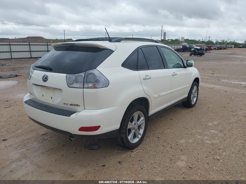 2008 Lexus Rx 400h VIN JTJHW31U282068303 IAAI salvage auction — NORMAL WEAR, Original (Texas), sold $125 on 2026-07-30 (photo 4)