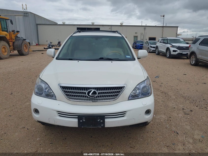 2008 Lexus Rx 400h VIN JTJHW31U282068303 IAAI salvage auction — NORMAL WEAR, Original (Texas), sold $125 on 2026-07-30 (photo 6)