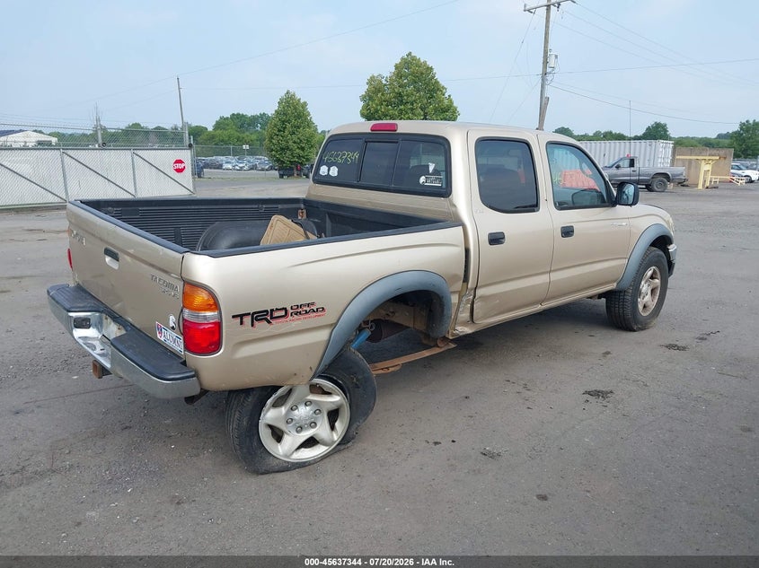 2002 Toyota Tacoma VIN 5TEHN72N82Z043607 IAAI salvage auction — REAR END, Salvage (Virginia), sold $1,900 on 2026-07-31 (photo 4)