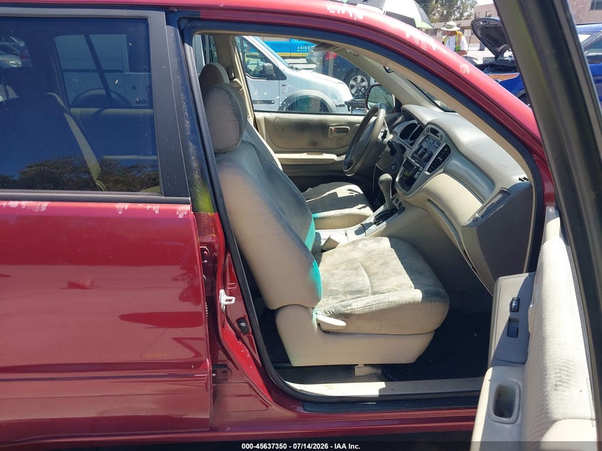 2006 Toyota Highlander VIN JTEDD21AX60139324 IAAI salvage auction — NORMAL WEAR, Clear - Dealer Only (California), sold $350 on 2026-07-29 (photo 5)
