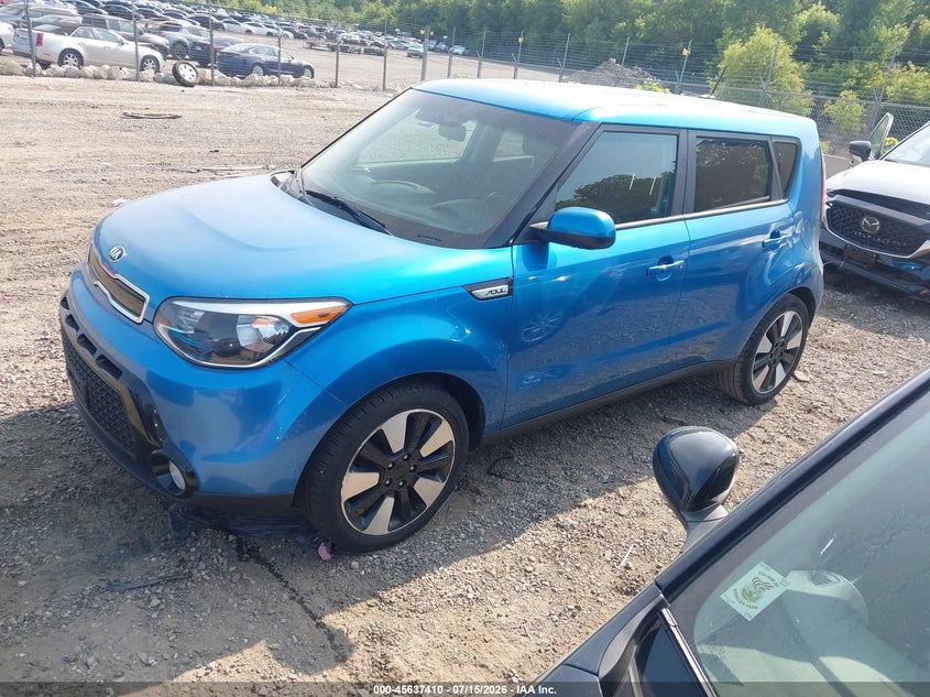 2016 Kia Soul VIN KNDJP3A5XG7404419 IAAI salvage auction — NORMAL WEAR, Clear (Illinois), sold $500 on 2026-07-22 (photo 2)