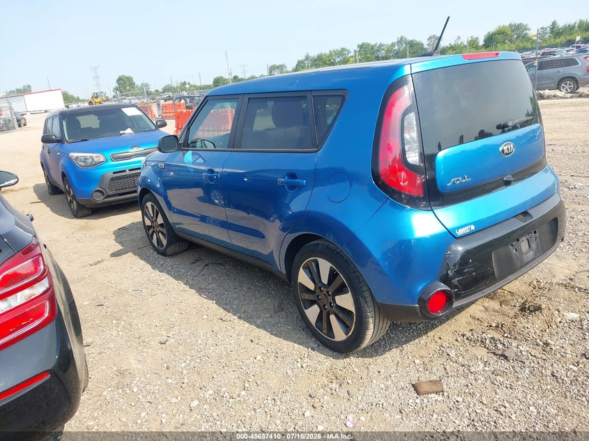 2016 Kia Soul VIN KNDJP3A5XG7404419 IAAI salvage auction — NORMAL WEAR, Clear (Illinois), sold $500 on 2026-07-22 (photo 3)