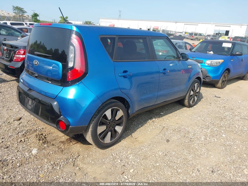 2016 Kia Soul VIN KNDJP3A5XG7404419 IAAI salvage auction — NORMAL WEAR, Clear (Illinois), sold $500 on 2026-07-22 (photo 4)
