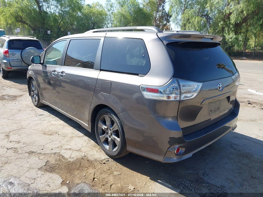 2013 Toyota Sienna VIN 5TDXK3DC1DS396733 IAAI salvage auction — FRONT END, Salvage (California), sold $25 on 2026-07-28 (photo 3)