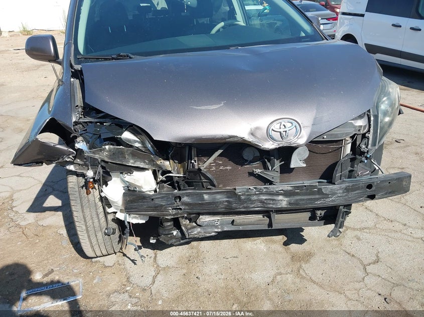 2013 Toyota Sienna VIN 5TDXK3DC1DS396733 IAAI salvage auction — FRONT END, Salvage (California), sold $25 on 2026-07-28 (photo 6)