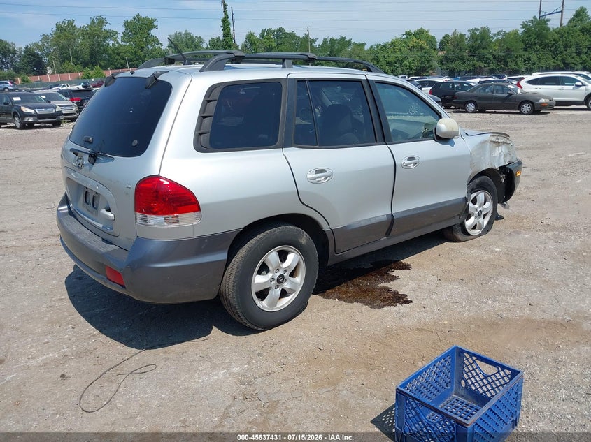 2006 Hyundai Santa fe VIN KM8SC73D86U108192 IAAI salvage auction — FRONT END, Salvage (Pennsylvania), sold $325 on 2026-07-31 (photo 4)