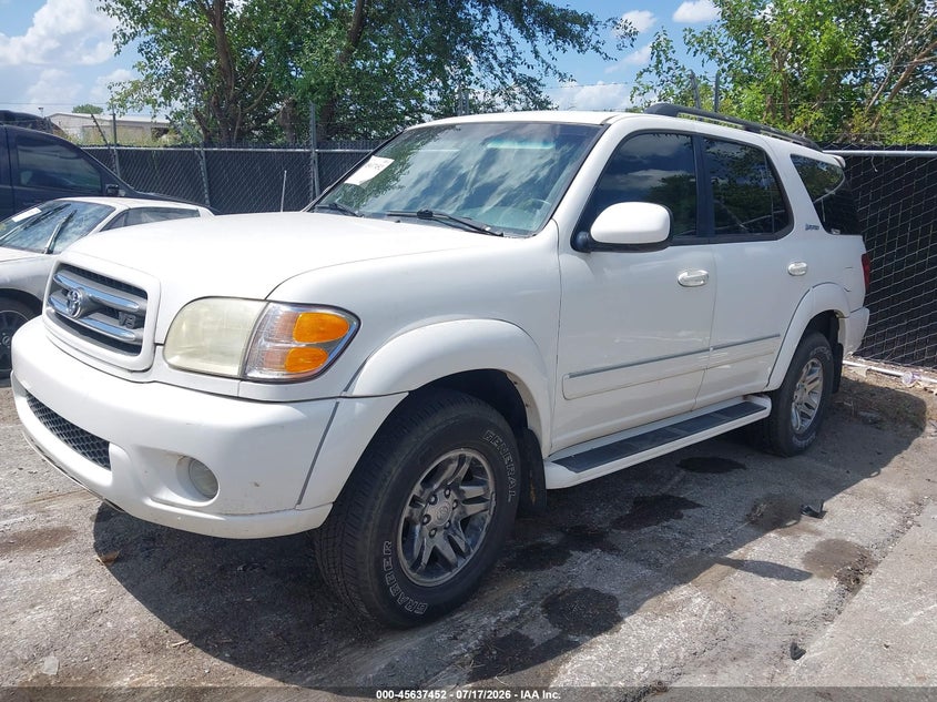 2003 Toyota Sequoia VIN 5TDBT48A53S158145 IAAI salvage auction — NORMAL WEAR, Clear (Kansas), sold $300 on 2026-07-29 (photo 2)
