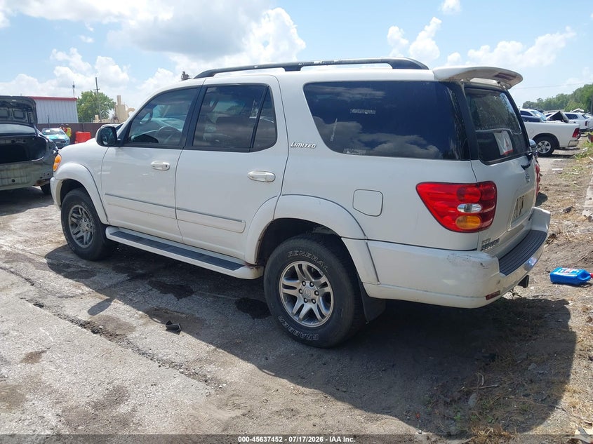 2003 Toyota Sequoia VIN 5TDBT48A53S158145 IAAI salvage auction — NORMAL WEAR, Clear (Kansas), sold $300 on 2026-07-29 (photo 3)