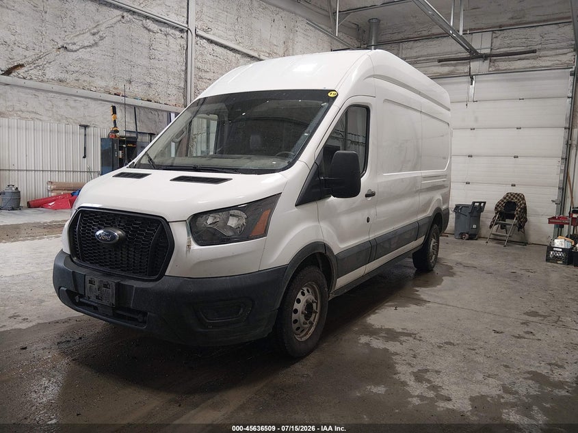 2022 Ford Transit VIN 1FTBR2X88NKA63350 IAAI salvage auction — FRONT & REAR, Salvage Title, sold $19,600 on 2026-07-29 (photo 2)