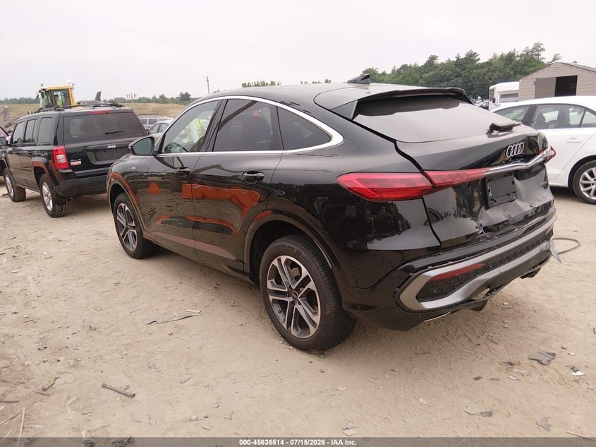 2025 Audi Q5 VIN WA1EAAGU2S2041796 IAAI salvage auction — REAR END, Salvage Title, sold $22,500 on 2026-08-19 (photo 3)