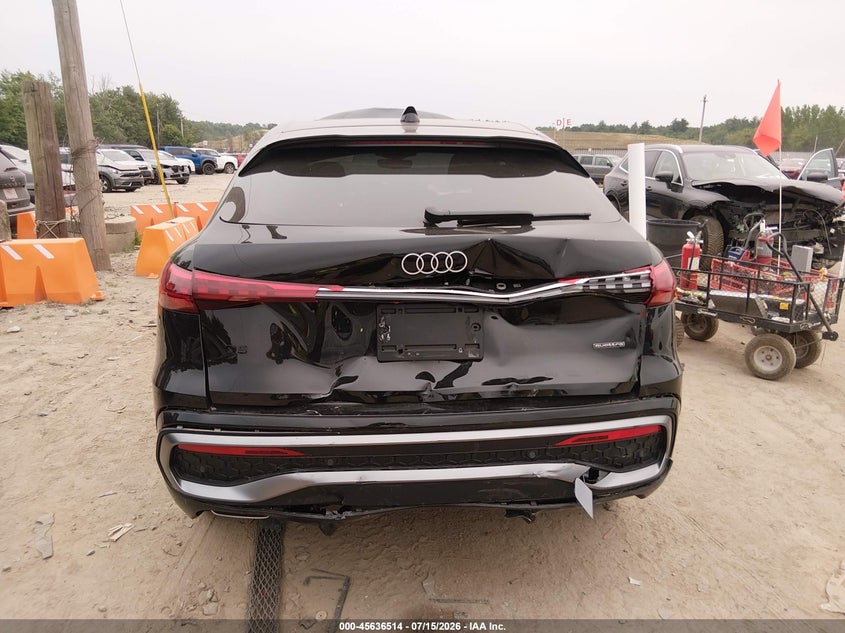 2025 Audi Q5 VIN WA1EAAGU2S2041796 IAAI salvage auction — REAR END, Salvage Title, sold $22,500 on 2026-08-19 (photo 6)
