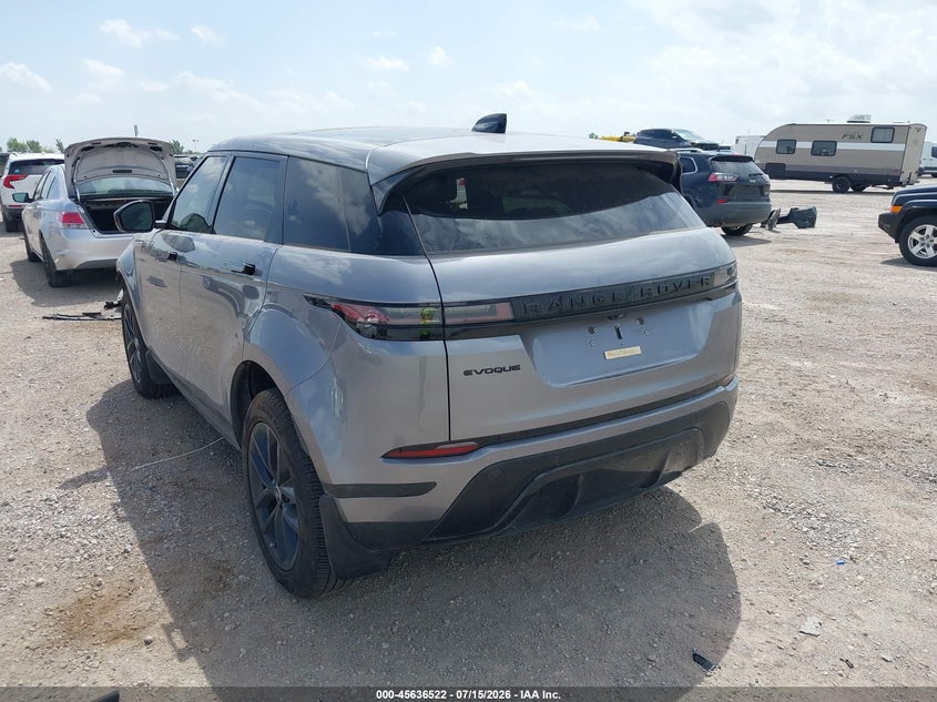 2026 Land rover Range rover evoque VIN SALZJ2FX1TH290400 IAAI salvage auction — FRONT END, Original (Texas), sold $16,950 on 2026-09-16 (photo 3)