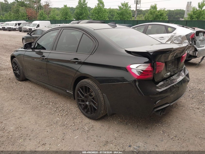 2015 BMW 3er VIN WBA3B3C52FF548259 IAAI salvage auction — REAR END, Mv-907A (New York), sold $2,300 on 2026-07-23 (photo 3)