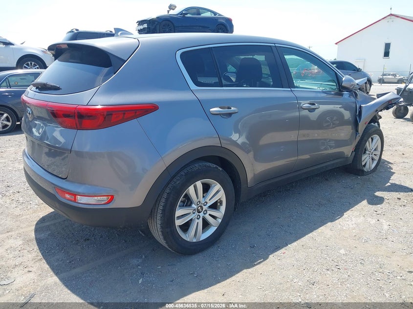 2017 Kia Sportage VIN KNDPMCAC3H7235900 IAAI salvage auction — RIGHT FRONT, Salvage (Pennsylvania), sold $1,800 on 2026-07-29 (photo 4)