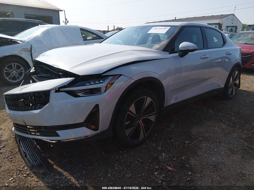 2023 Polestar 2 VIN YSMED3KA5PL132542 IAAI salvage auction — FRONT END, Wait Title, sold $5,600 on 2026-09-09 (photo 2)