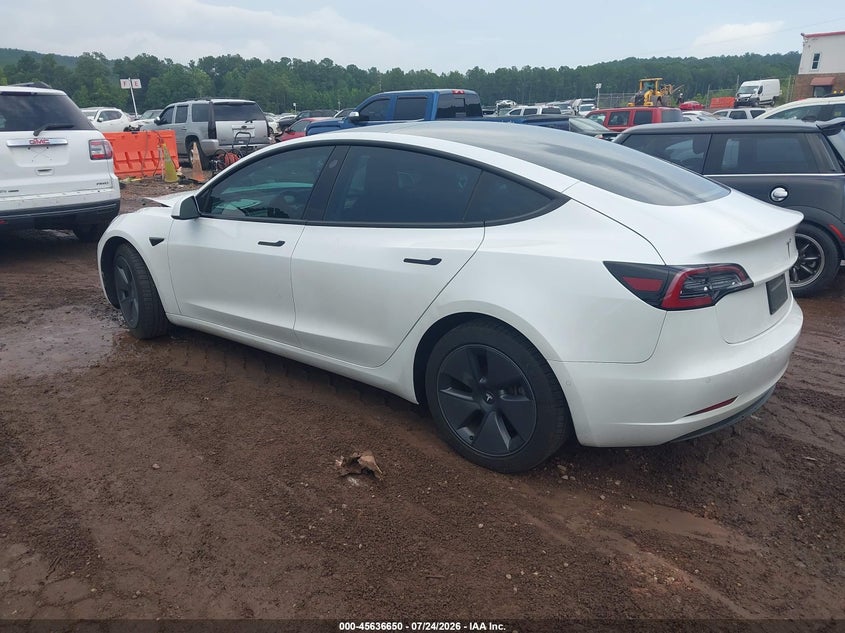 2021 Tesla Model 3 VIN 5YJ3E1EB3MF852896 IAAI salvage auction — UNDERCARRIAGE, Salvage Title, sold $7,500 on 2026-09-07 (photo 3)