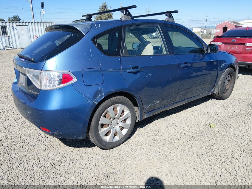 2009 Subaru Impreza VIN JF1GH61679H812686 IAAI salvage auction — NORMAL WEAR, Peddle Clear Public-Restricted (Oregon), sold $125 on 2026-07-29 (photo 4)