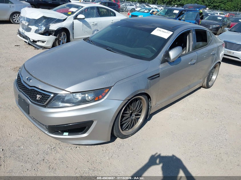 2013 Kia Optima VIN 5XXGR4A62DG236815 IAAI salvage auction — NORMAL WEAR, Regular Certificate (Iowa), sold $400 on 2026-07-29 (photo 2)