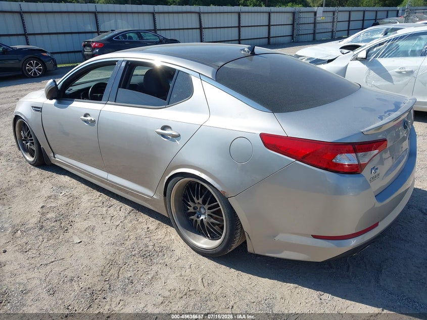 2013 Kia Optima VIN 5XXGR4A62DG236815 IAAI salvage auction — NORMAL WEAR, Regular Certificate (Iowa), sold $400 on 2026-07-29 (photo 3)