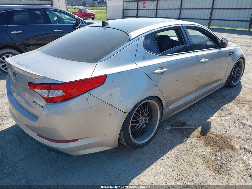 2013 Kia Optima VIN 5XXGR4A62DG236815 IAAI salvage auction — NORMAL WEAR, Regular Certificate (Iowa), sold $400 on 2026-07-29 (photo 4)