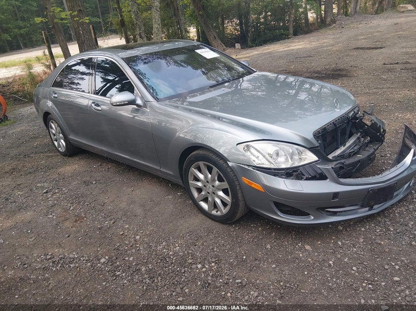 2007 Mercedes-benz S class VIN WDDNG71XX7A084280 IAAI salvage auction — FRONT END, Clear (Virginia), sold $775 on 2026-08-18 (photo 1)