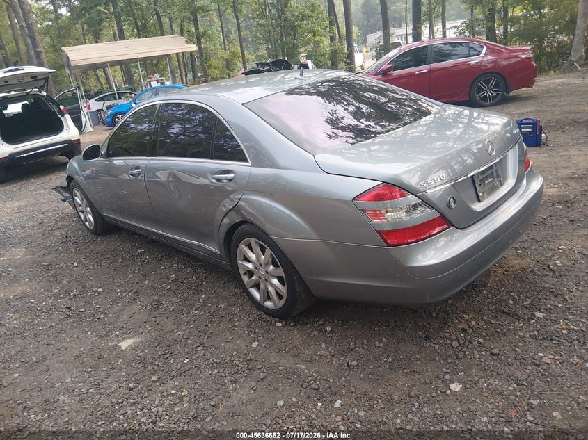 2007 Mercedes-benz S class VIN WDDNG71XX7A084280 IAAI salvage auction — FRONT END, Clear (Virginia), sold $775 on 2026-08-18 (photo 3)