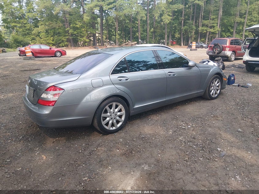 2007 Mercedes-benz S class VIN WDDNG71XX7A084280 IAAI salvage auction — FRONT END, Clear (Virginia), sold $775 on 2026-08-18 (photo 4)
