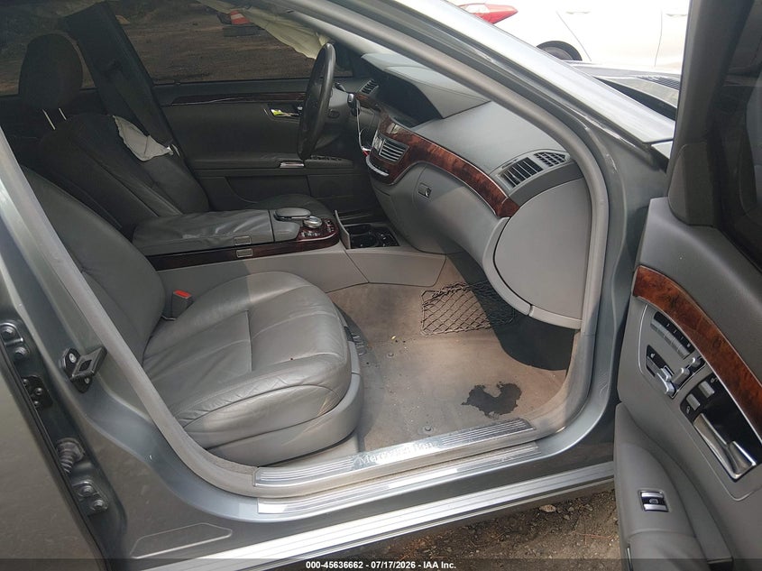 2007 Mercedes-benz S class VIN WDDNG71XX7A084280 IAAI salvage auction — FRONT END, Clear (Virginia), sold $775 on 2026-08-18 (photo 5)