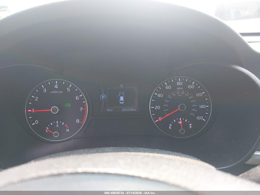 2017 Kia Optima VIN 5XXGT4L33HG156174 IAAI salvage auction — NORMAL WEAR, Salvage Title, sold $750 on 2026-07-27 (photo 7)