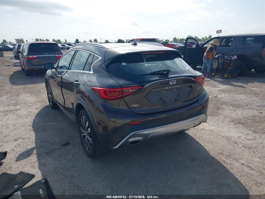 2018 Infiniti Qx30 VIN SJKCH5CR8JA056368 IAAI salvage auction — UNKNOWN, Original (Texas), sold $7,400 on 2026-08-19 (photo 3)