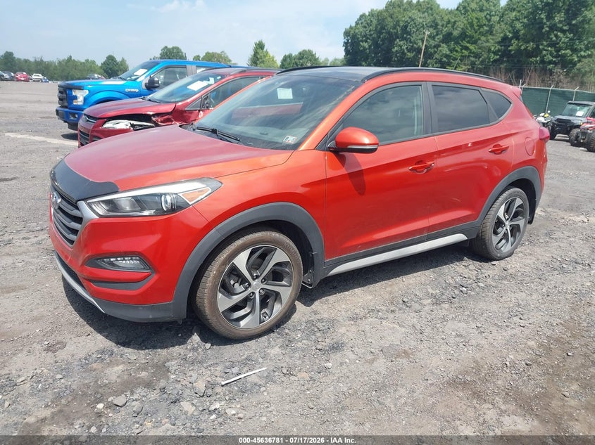 2017 Hyundai Tucson VIN KM8J3CA24HU557345 IAAI salvage auction — NORMAL WEAR, Clear (Pennsylvania), sold $900 on 2026-07-28 (photo 2)