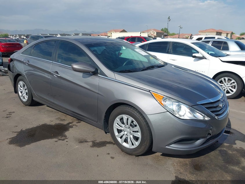 2012 Hyundai Sonata VIN 5NPEB4AC1CH371868 IAAI salvage auction — FRONT & REAR, Salvage Title, sold $1,600 on 2026-07-27 (photo 1)