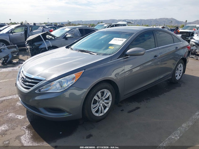 2012 Hyundai Sonata VIN 5NPEB4AC1CH371868 IAAI salvage auction — FRONT & REAR, Salvage Title, sold $1,600 on 2026-07-27 (photo 2)